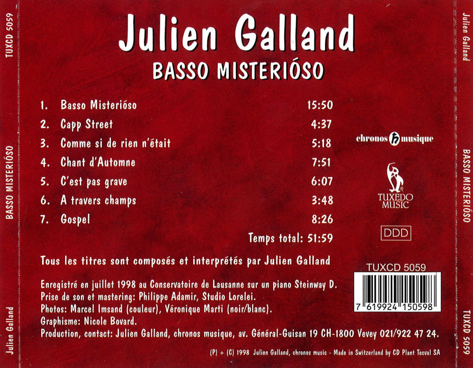 Basso Misterioso - Julien Galland